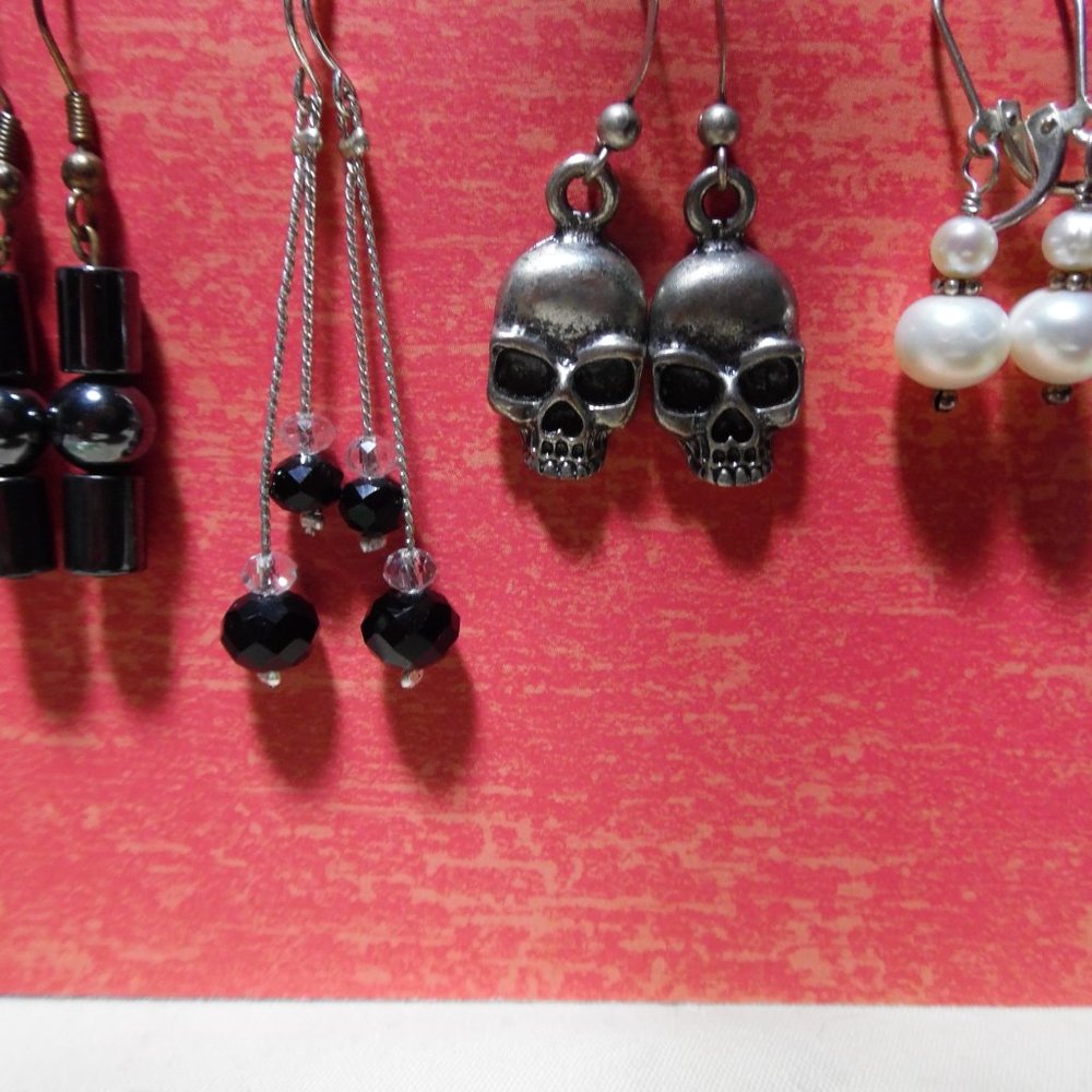 Assortment of 4 pair of dangle earrings